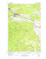 Cle Elum Washington Historical topographic map, 1:62500 scale, 15 X 15 Minute, Year 1958