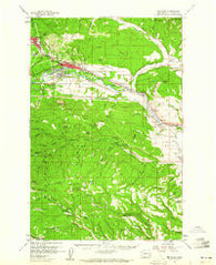 Cle Elum Washington Historical topographic map, 1:62500 scale, 15 X 15 Minute, Year 1958