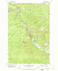 Cliffdell Washington Historical topographic map, 1:24000 scale, 7.5 X 7.5 Minute, Year 1971