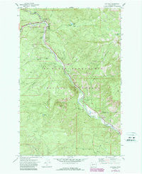 Cliffdell Washington Historical topographic map, 1:24000 scale, 7.5 X 7.5 Minute, Year 1971