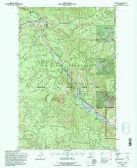 Cliffdell Washington Historical topographic map, 1:24000 scale, 7.5 X 7.5 Minute, Year 1992