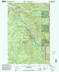 Cliffdell Washington Historical topographic map, 1:24000 scale, 7.5 X 7.5 Minute, Year 2000