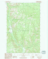 Cody Butte Washington Historical topographic map, 1:24000 scale, 7.5 X 7.5 Minute, Year 1989