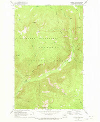 Coleman Peak Washington Historical topographic map, 1:24000 scale, 7.5 X 7.5 Minute, Year 1969