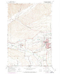 College Place Washington Historical topographic map, 1:24000 scale, 7.5 X 7.5 Minute, Year 1966
