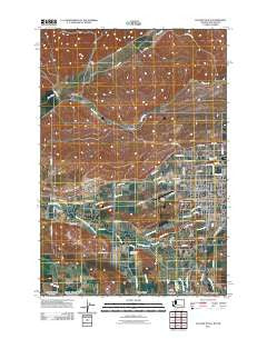 College Place Washington Historical topographic map, 1:24000 scale, 7.5 X 7.5 Minute, Year 2011
