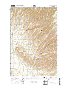 Colockum Pass SE Washington Current topographic map, 1:24000 scale, 7.5 X 7.5 Minute, Year 2014