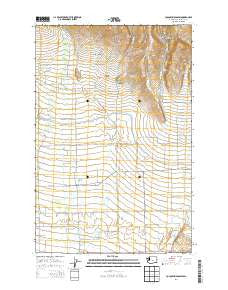 Colockum Pass SW Washington Current topographic map, 1:24000 scale, 7.5 X 7.5 Minute, Year 2014