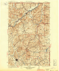 Colville Washington Historical topographic map, 1:125000 scale, 30 X 30 Minute, Year 1933