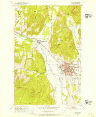 Colville Washington Historical topographic map, 1:24000 scale, 7.5 X 7.5 Minute, Year 1952