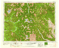 Concrete Washington Historical topographic map, 1:250000 scale, 1 X 2 Degree, Year 1958