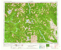 Concrete Washington Historical topographic map, 1:250000 scale, 1 X 2 Degree, Year 1962