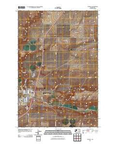 Connell Washington Historical topographic map, 1:24000 scale, 7.5 X 7.5 Minute, Year 2011
