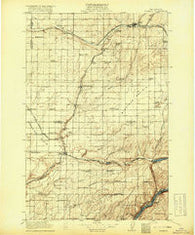 Connell Washington Historical topographic map, 1:125000 scale, 30 X 30 Minute, Year 1918