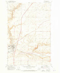 Connell Washington Historical topographic map, 1:24000 scale, 7.5 X 7.5 Minute, Year 1970