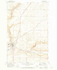 Connell Washington Historical topographic map, 1:24000 scale, 7.5 X 7.5 Minute, Year 1970