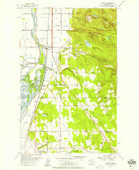 Conway Washington Historical topographic map, 1:24000 scale, 7.5 X 7.5 Minute, Year 1956