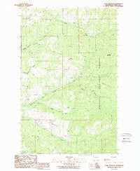 Cooke Mountain Washington Historical topographic map, 1:24000 scale, 7.5 X 7.5 Minute, Year 1988