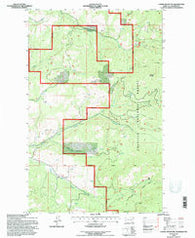 Cooke Mountain Washington Historical topographic map, 1:24000 scale, 7.5 X 7.5 Minute, Year 1992