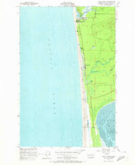 Copalis Beach Washington Historical topographic map, 1:24000 scale, 7.5 X 7.5 Minute, Year 1955