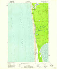 Copalis Beach Washington Historical topographic map, 1:24000 scale, 7.5 X 7.5 Minute, Year 1955