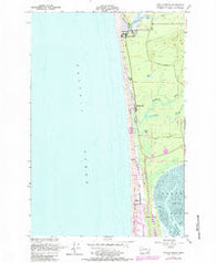 Copalis Beach Washington Historical topographic map, 1:24000 scale, 7.5 X 7.5 Minute, Year 1955