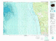 Copalis Beach Washington Historical topographic map, 1:100000 scale, 30 X 60 Minute, Year 1980