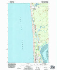 Copalis Beach Washington Historical topographic map, 1:24000 scale, 7.5 X 7.5 Minute, Year 1955