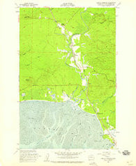 Copalis Crossing Washington Historical topographic map, 1:24000 scale, 7.5 X 7.5 Minute, Year 1956