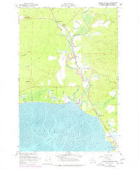 Copalis Crossing Washington Historical topographic map, 1:24000 scale, 7.5 X 7.5 Minute, Year 1956