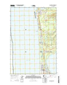 Copalis Beach Washington Current topographic map, 1:24000 scale, 7.5 X 7.5 Minute, Year 2014