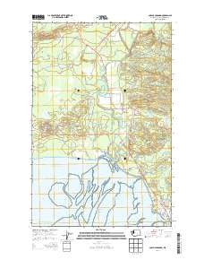 Copalis Crossing Washington Current topographic map, 1:24000 scale, 7.5 X 7.5 Minute, Year 2014