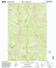 Copper Butte Washington Historical topographic map, 1:24000 scale, 7.5 X 7.5 Minute, Year 1992