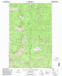 Copper Butte Washington Historical topographic map, 1:24000 scale, 7.5 X 7.5 Minute, Year 1992