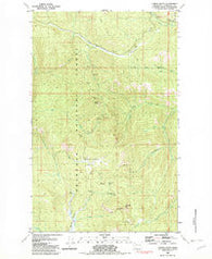 Corral Butte Washington Historical topographic map, 1:24000 scale, 7.5 X 7.5 Minute, Year 1981