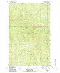 Corral Butte Washington Historical topographic map, 1:24000 scale, 7.5 X 7.5 Minute, Year 1981