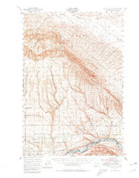 Corral Canyon Washington Historical topographic map, 1:62500 scale, 15 X 15 Minute, Year 1951