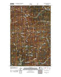 Corral Butte Washington Historical topographic map, 1:24000 scale, 7.5 X 7.5 Minute, Year 2011