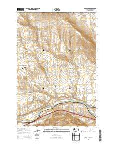 Corral Canyon Washington Current topographic map, 1:24000 scale, 7.5 X 7.5 Minute, Year 2013