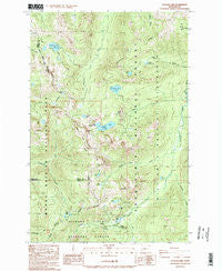 Cougar Lake Washington Historical topographic map, 1:24000 scale, 7.5 X 7.5 Minute, Year 1988