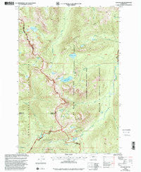 Cougar Lake Washington Historical topographic map, 1:24000 scale, 7.5 X 7.5 Minute, Year 2000