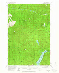 Cougar Washington Historical topographic map, 1:62500 scale, 15 X 15 Minute, Year 1953