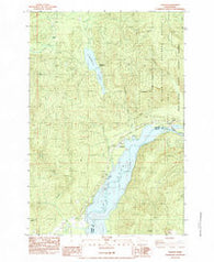 Cougar Washington Historical topographic map, 1:24000 scale, 7.5 X 7.5 Minute, Year 1983