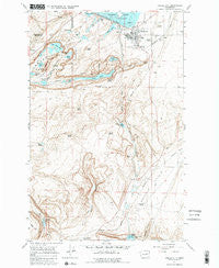 Coulee City Washington Historical topographic map, 1:24000 scale, 7.5 X 7.5 Minute, Year 1965