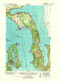 Coupeville Washington Historical topographic map, 1:62500 scale, 15 X 15 Minute, Year 1939
