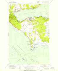 Coupeville Washington Historical topographic map, 1:24000 scale, 7.5 X 7.5 Minute, Year 1953