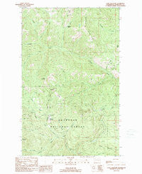 Coxit Mountain Washington Historical topographic map, 1:24000 scale, 7.5 X 7.5 Minute, Year 1989