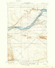 Coyote Rapids Washington Historical topographic map, 1:62500 scale, 15 X 15 Minute, Year 1916