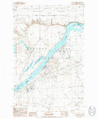 Coyote Rapids Washington Historical topographic map, 1:24000 scale, 7.5 X 7.5 Minute, Year 1986