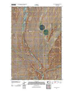 Coyote Butte Washington Historical topographic map, 1:24000 scale, 7.5 X 7.5 Minute, Year 2011